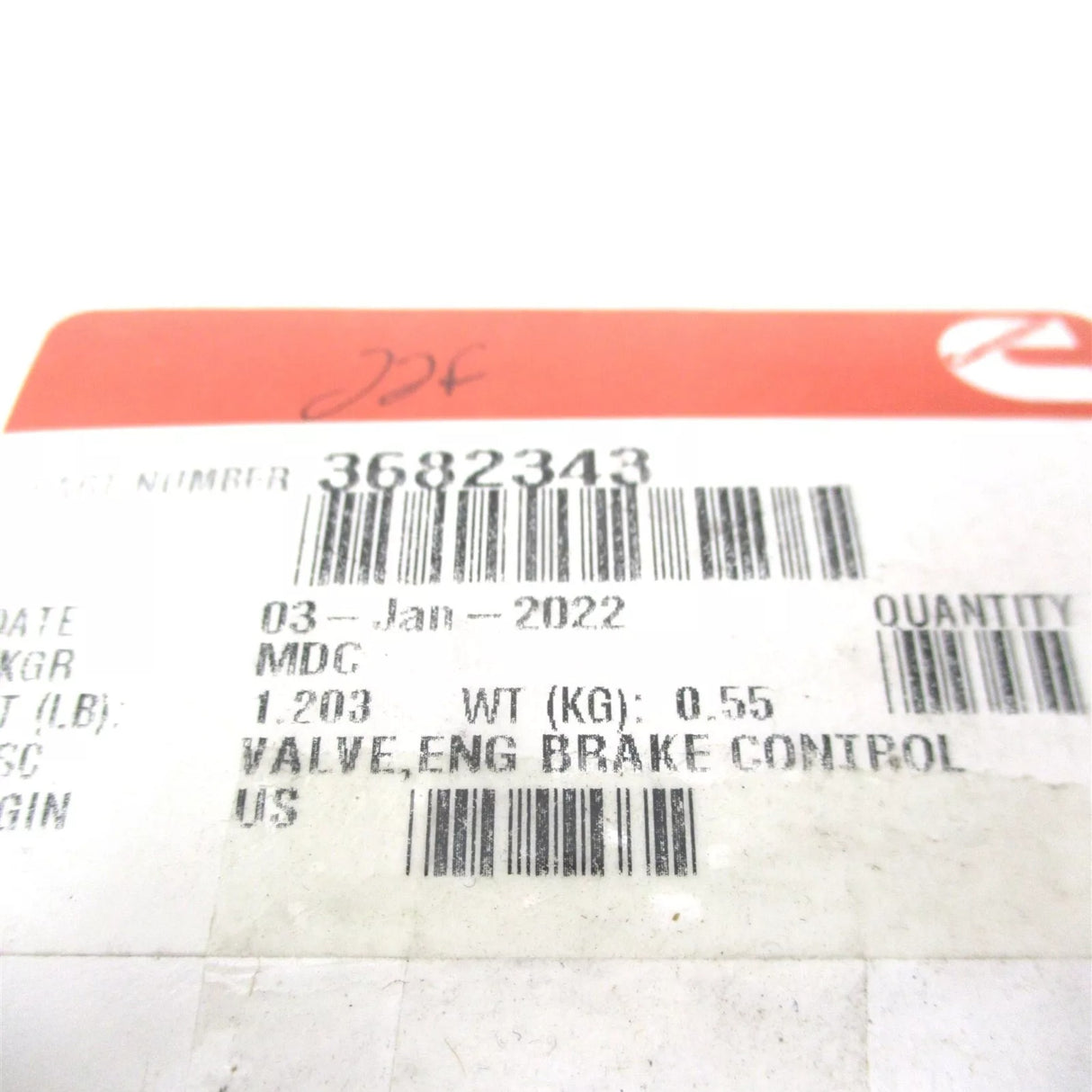 3682343 Genuine Cummins Engine Brake Control Valve