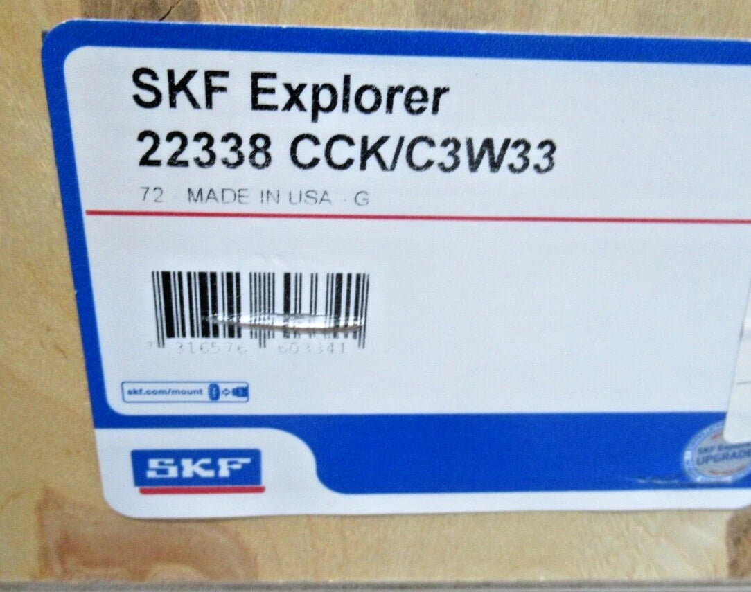 22338 CCK/C3W33 Genuine SKF Spherical Roller Bearing