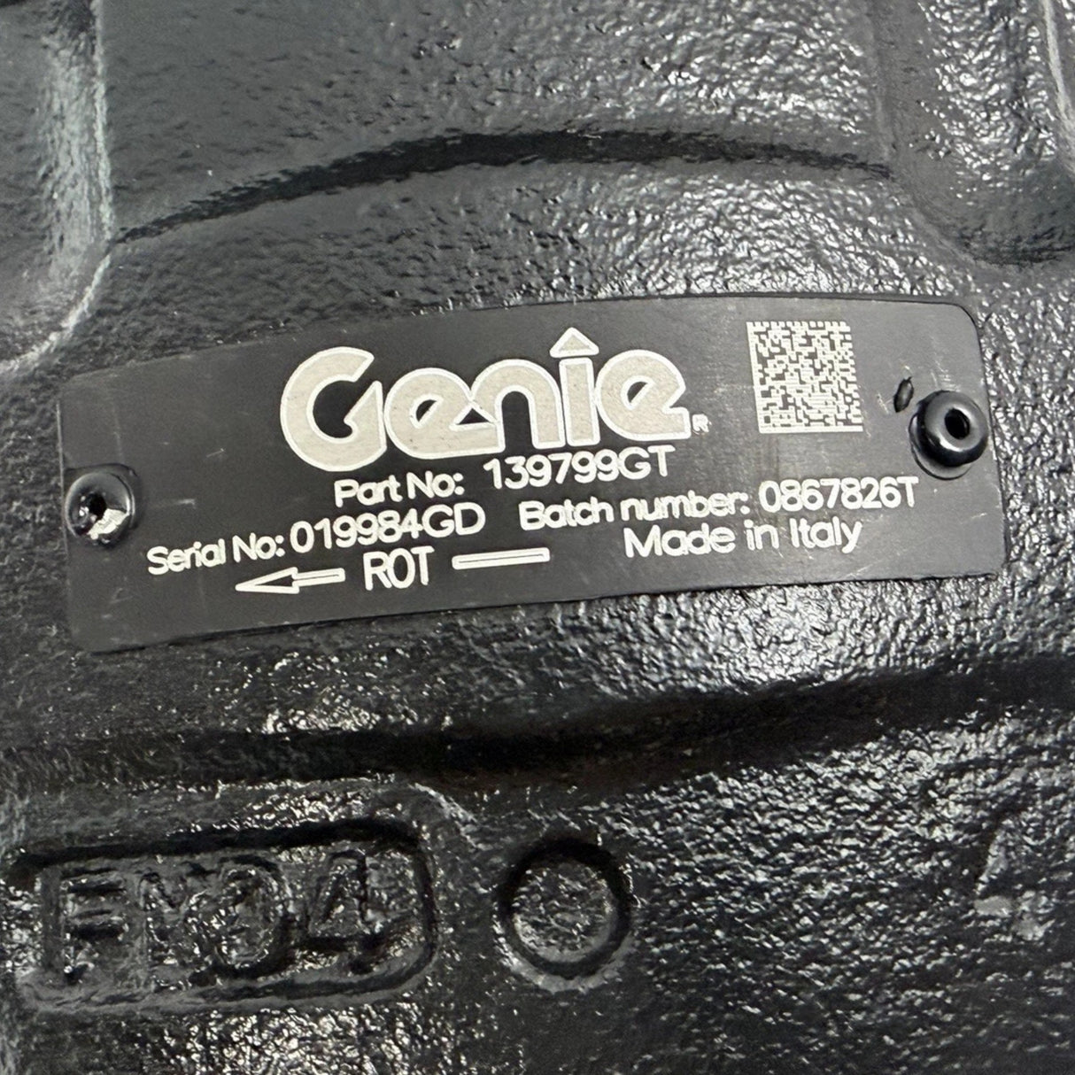 139799GT Genie Lift Hydraulic Pump