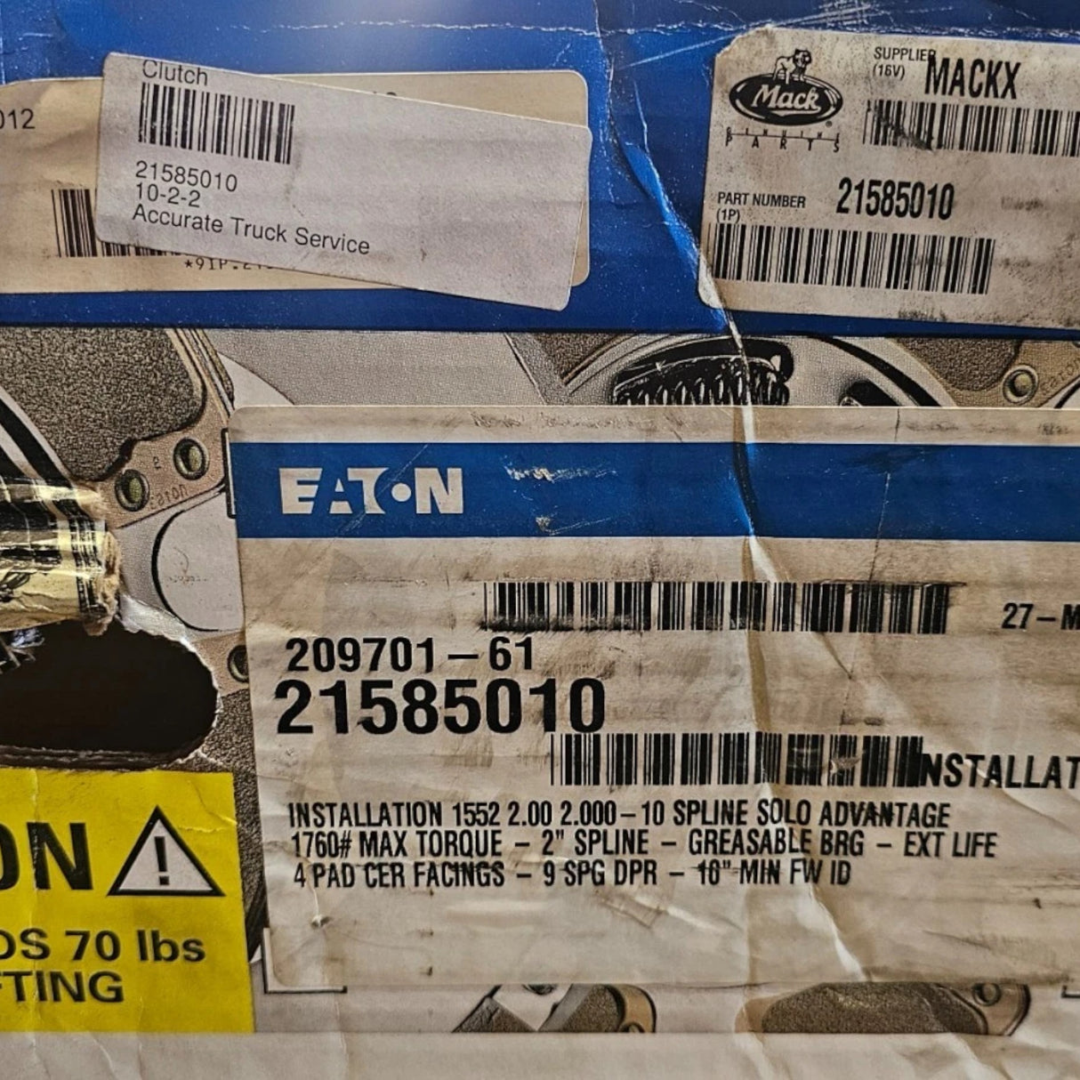 209701-61 Genuine Eaton Solo Advantage Clutch
