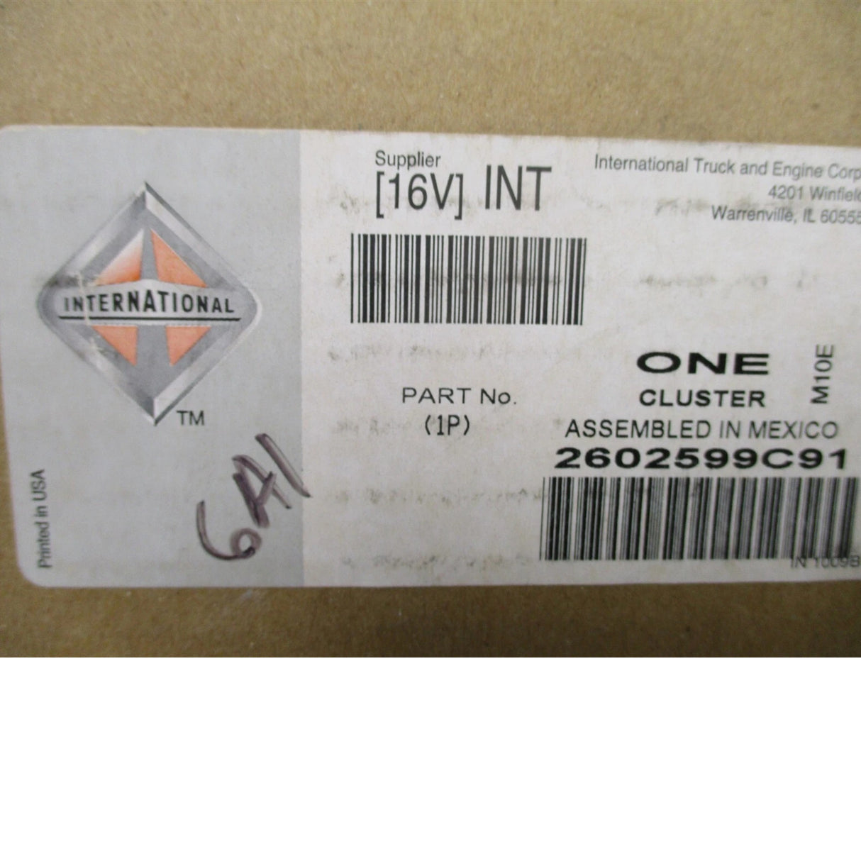 2602599C92 Genuine International Instrument Cluster