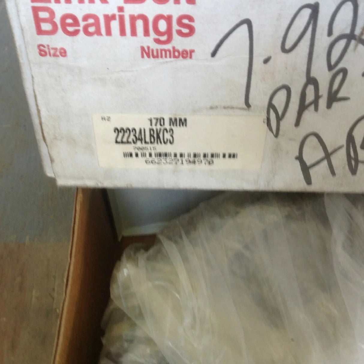 22234LBKC3 Genuine Link Belt Spherical Roller Bearing - Truck To Trailer
