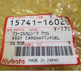 15741-16020 Genuine Kubota Fuel Camshaft Assembly