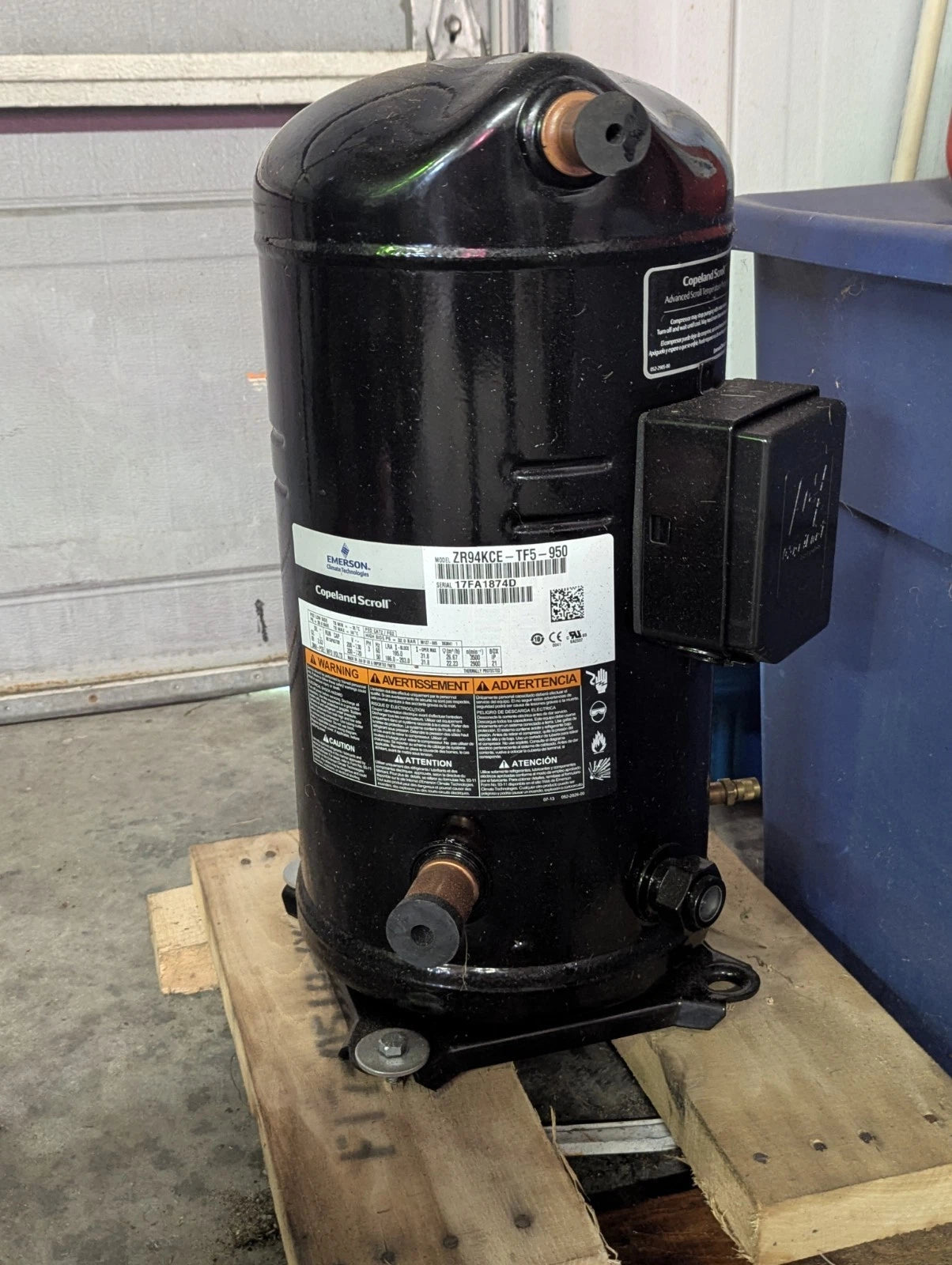 ZR94KCE-TF5-950 Genuine Copeland Scroll Compressor