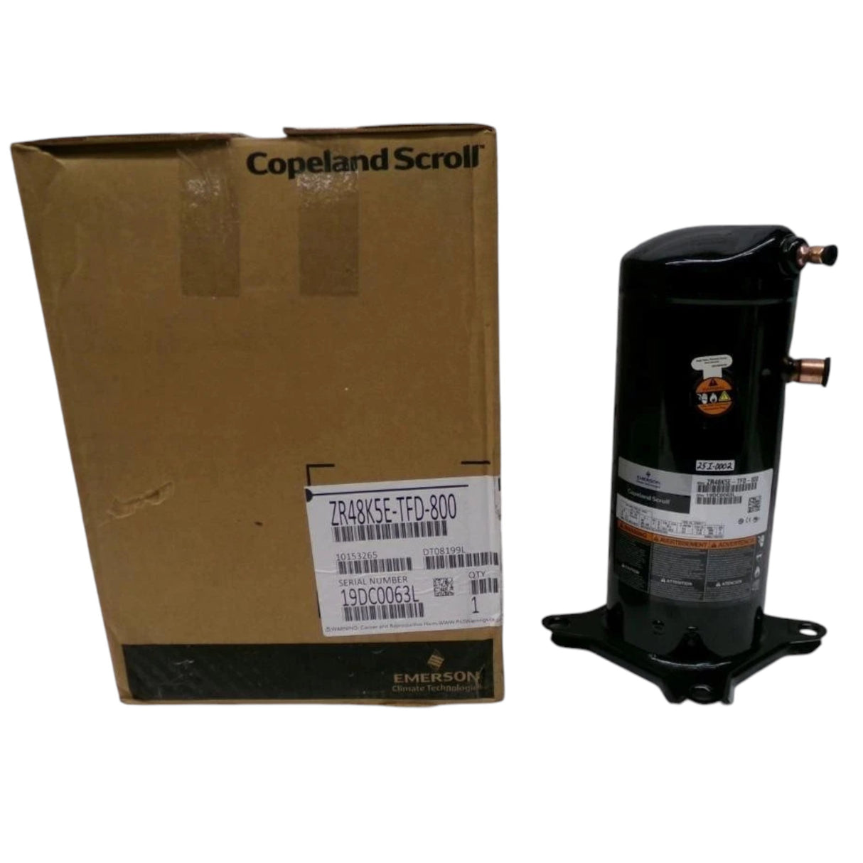 ZR48K5E-TFD-800 Genuine Copeland Scroll Compressor
