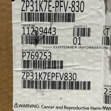 ZP31K7E-PFV-830 Genuine Copeland Scroll Compressor