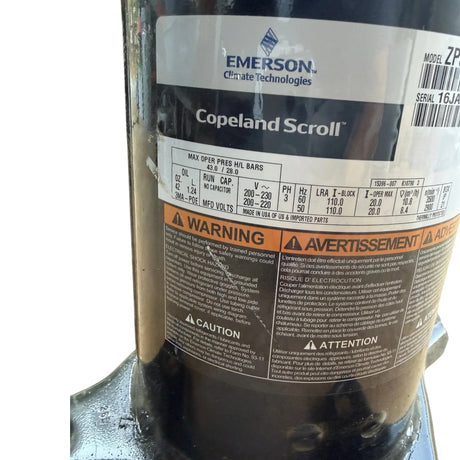 ZR54K5E-TF5-800 Genuine Copeland Scroll Compressor