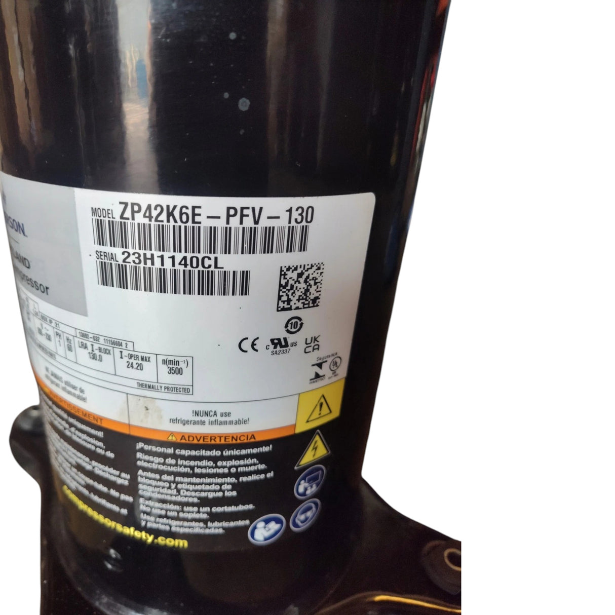ZP42K6E-PFV-130 Copeland Scroll Compressor