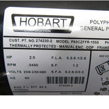274230-2 Hobart Dishwasher Pump Motor 240V