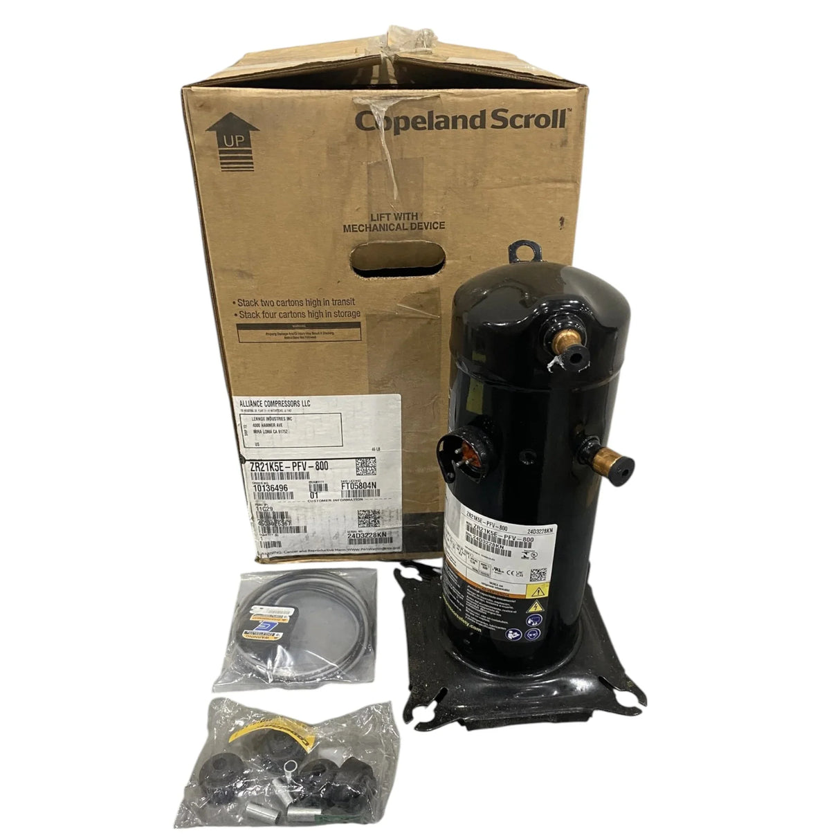 ZR21K5E-PFV-800 Genuine Copeland Scroll Compressor - Truck To Trailer