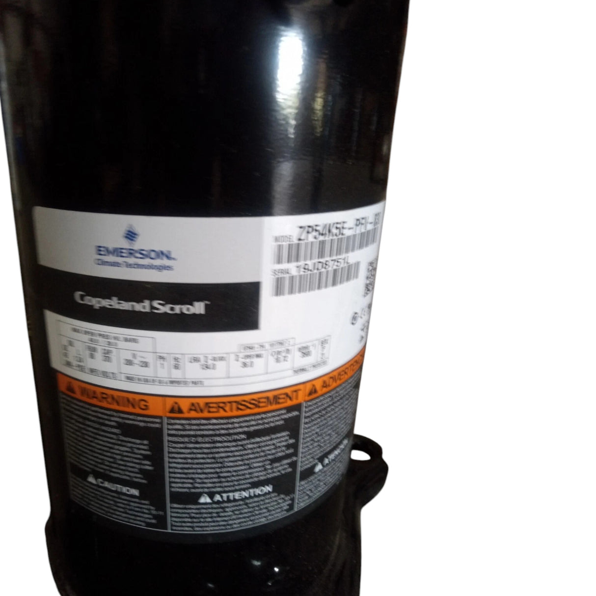 ZP54K5EPFV830 Genuine Copeland Scroll Compressor