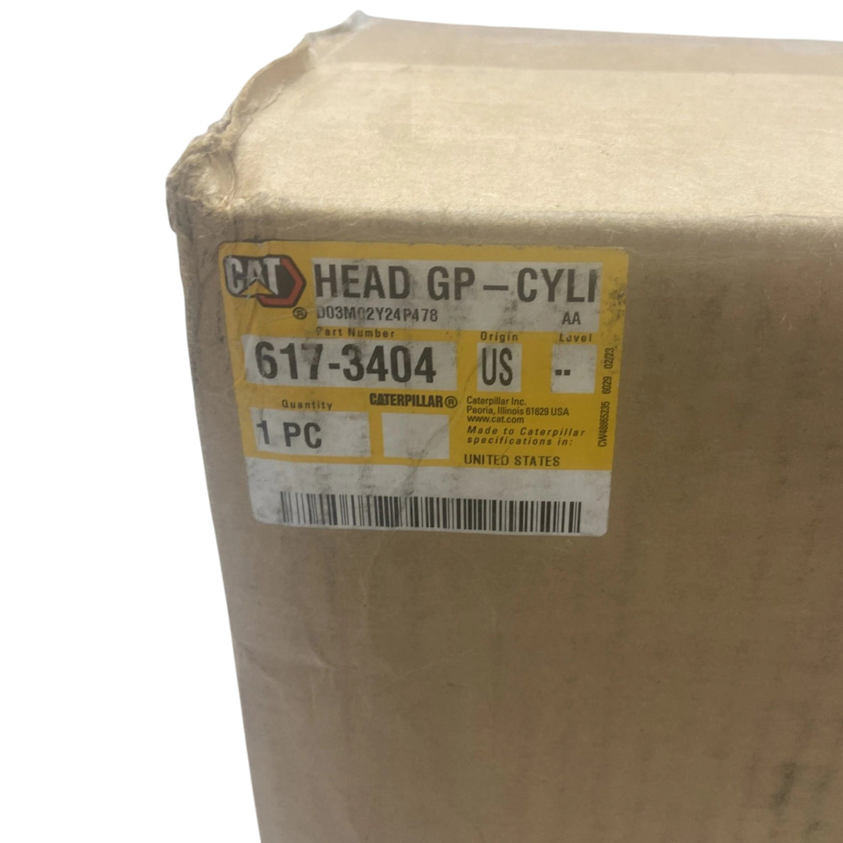 617-3404 Genuine CAT 4 Valve Cylinder Head