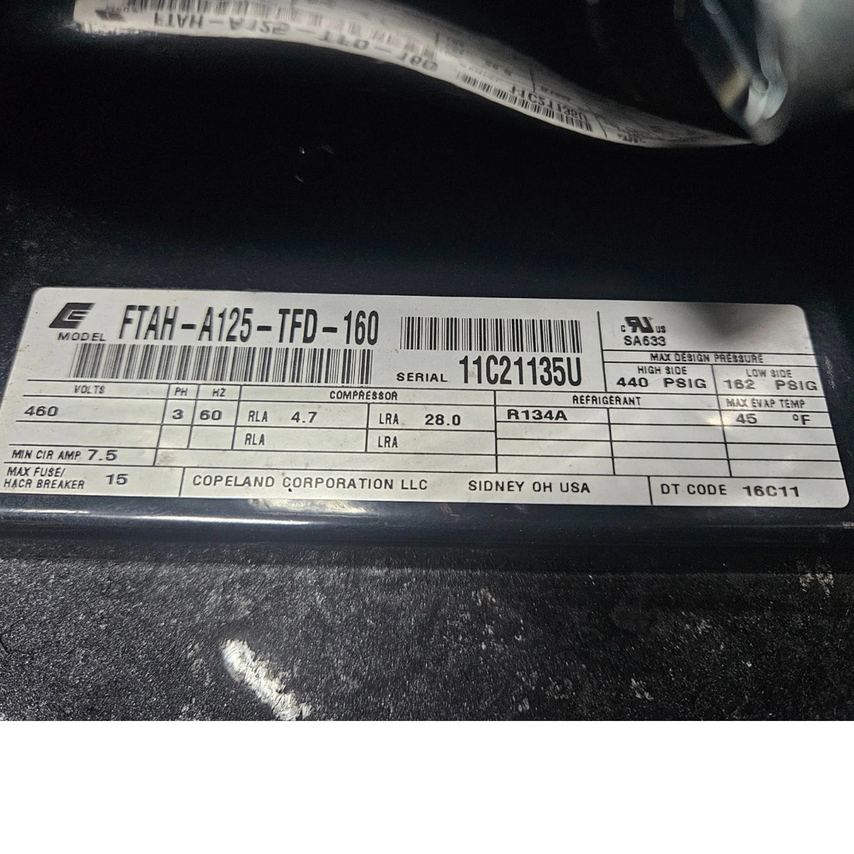 CS14K6E-TFD-272 Genuine Copeland Scroll Compressor
