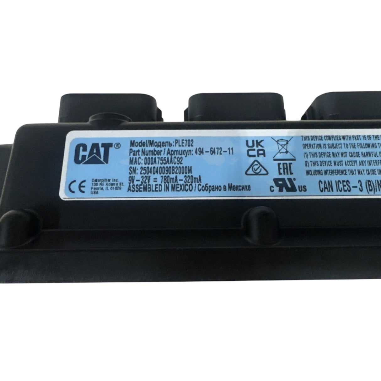 494-6472 CAT Electronic Control Unit