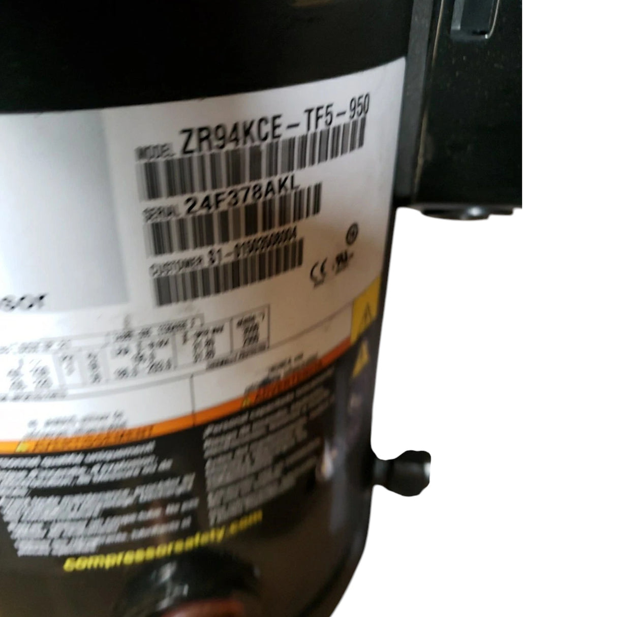 ZR94KCE-TF5-950 Genuine Copeland Scroll Compressor