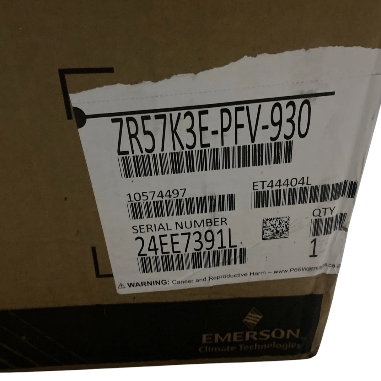 ZR57K3E-PFV-930 Genuine Copeland Scroll Compressor