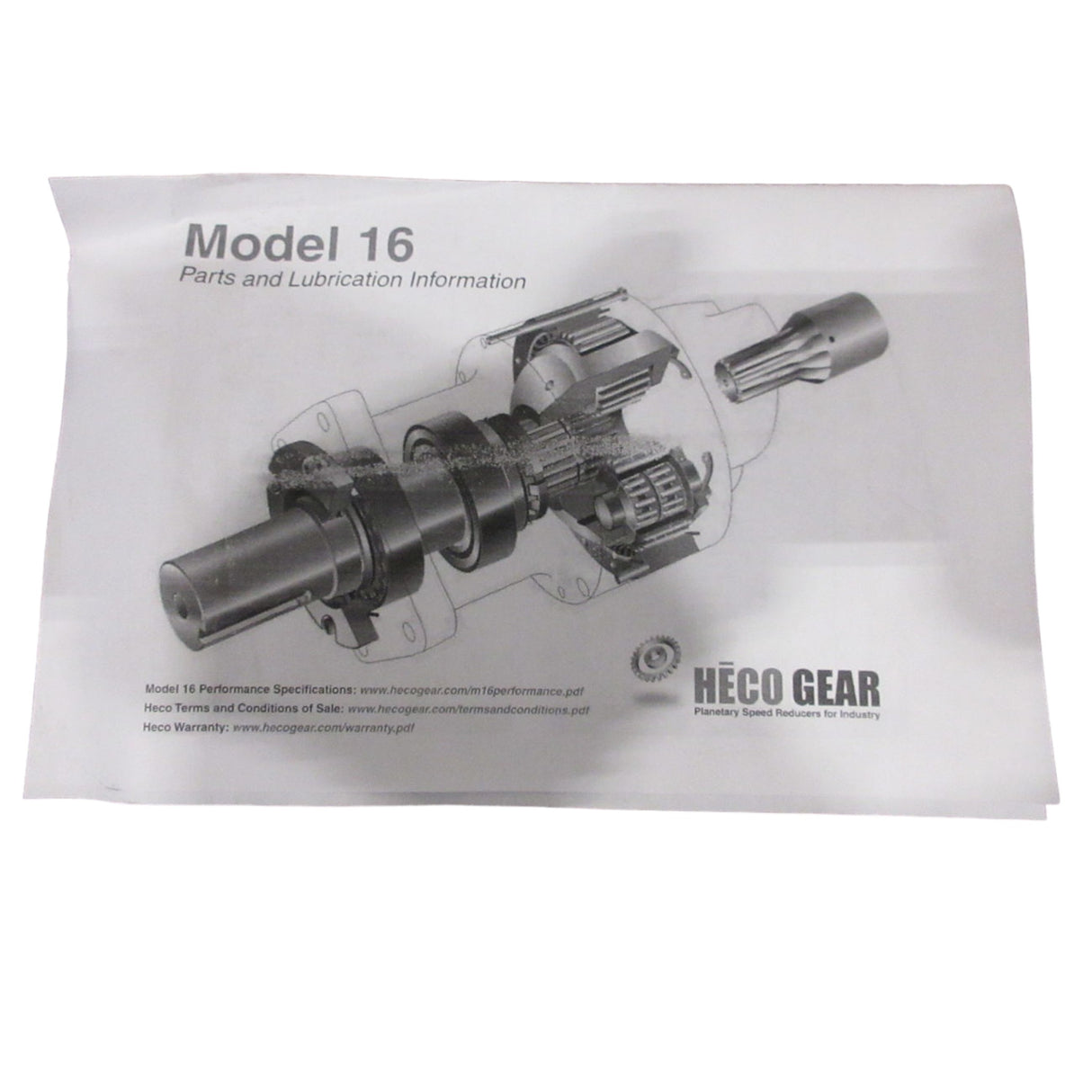 16CF2-05-8-A22 Heco Gear Hydraulic Motor Model 16 For MacNeil