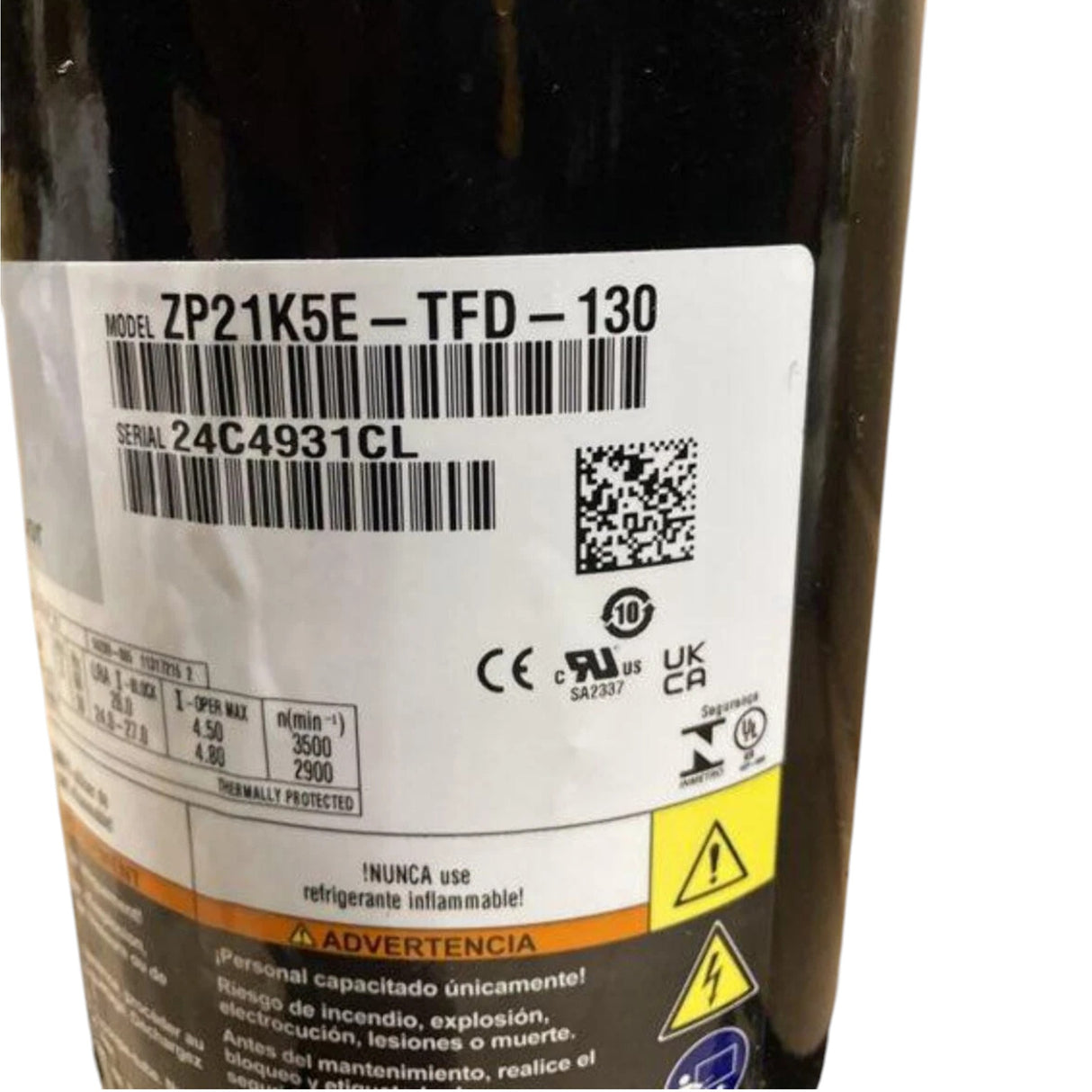 ZP21K5E-TFD-130 Genuine Copeland Scroll Compressor