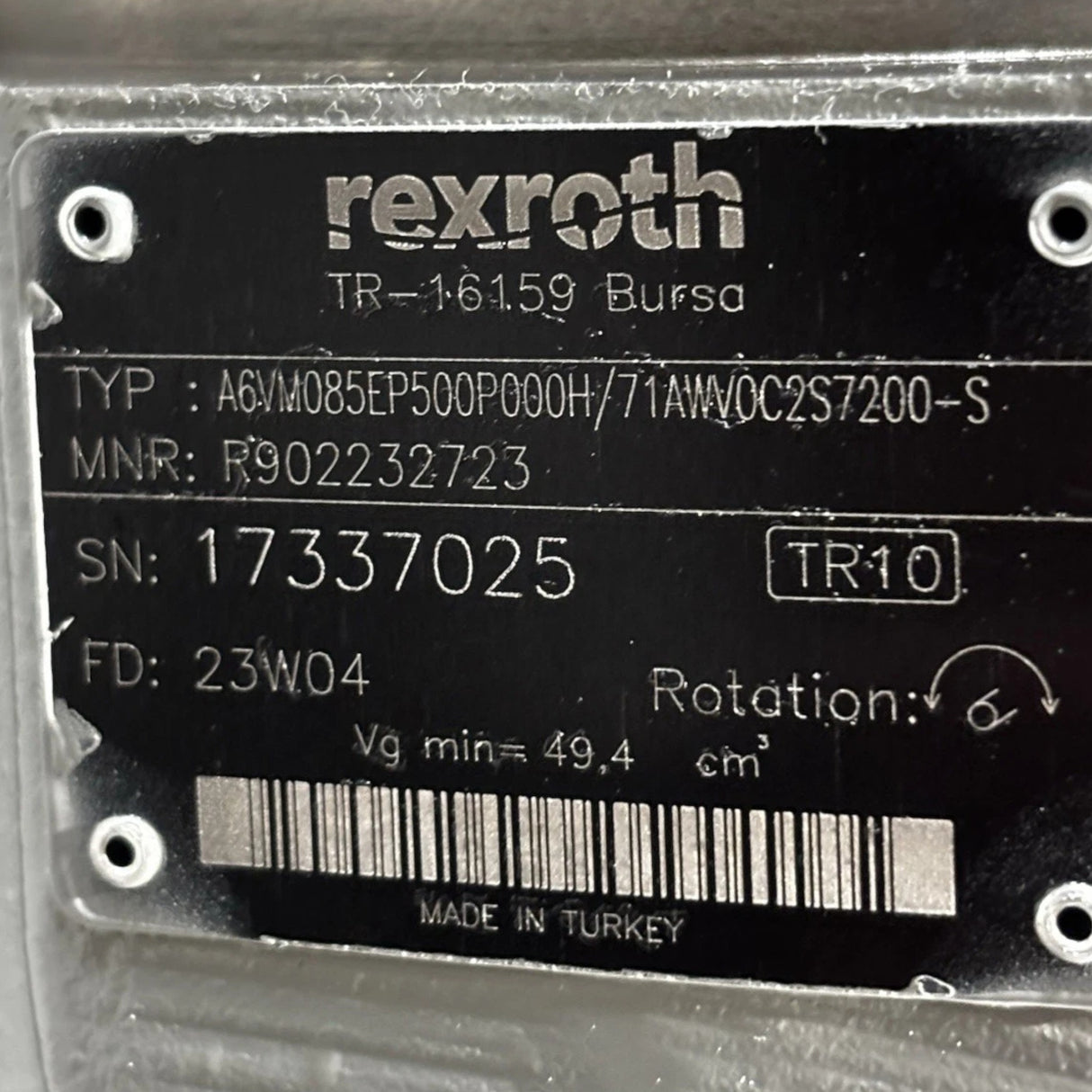 A2FM63/61W-VZB010-S Genuine Rexroth Axial Piston Fixed Motor