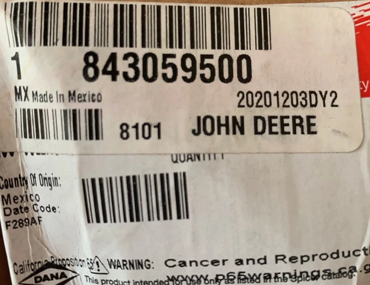 843059500 Genuine John Deere Solenoid Valve Assembly