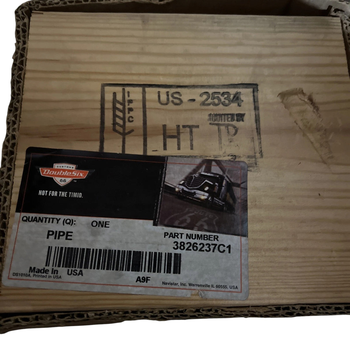 3826237C1 Genuine International Pipe, Tail Straight Out