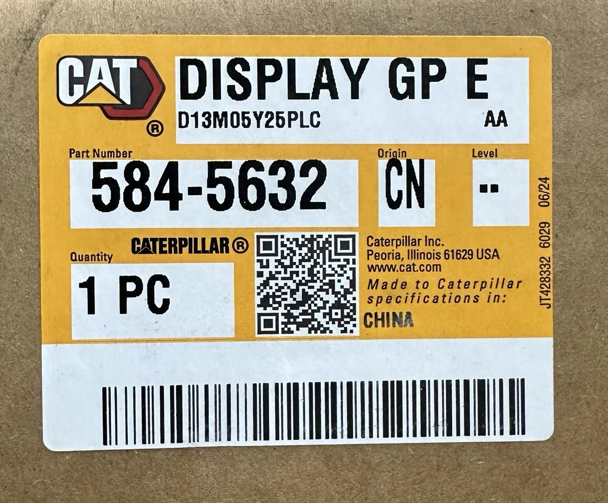 584-5632 Genuine Caterpillar 10 inch Touchscreen Display Monitor