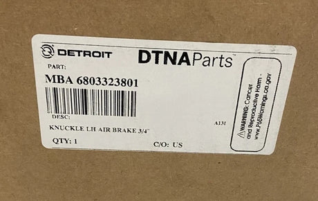 MBA 6803323801 Genuine Detroit Diesel Left Side Knuckle Air Brake