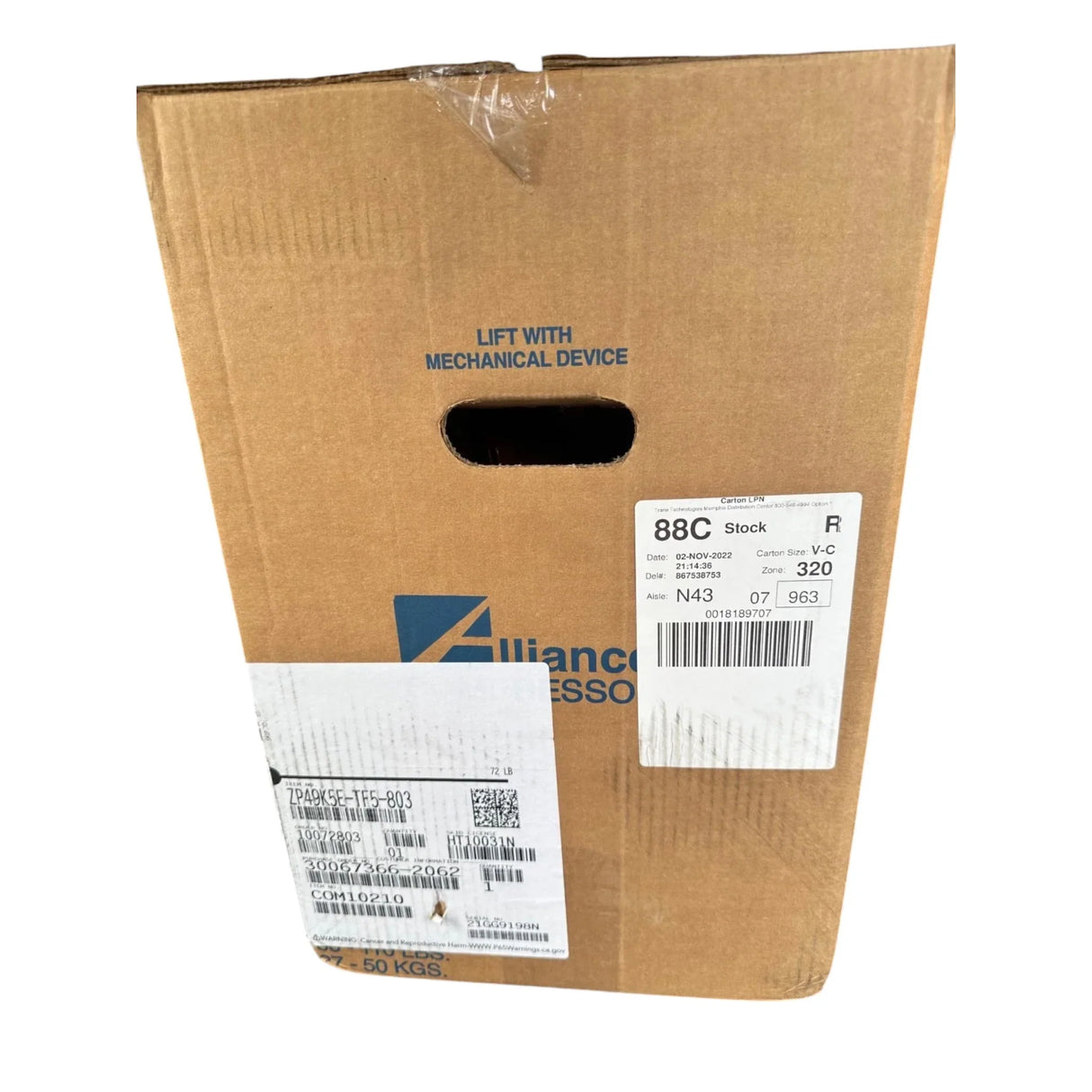 ZPS49K5E-TF5-803 Genuine Alliance Scroll Compressor - Truck To Trailer