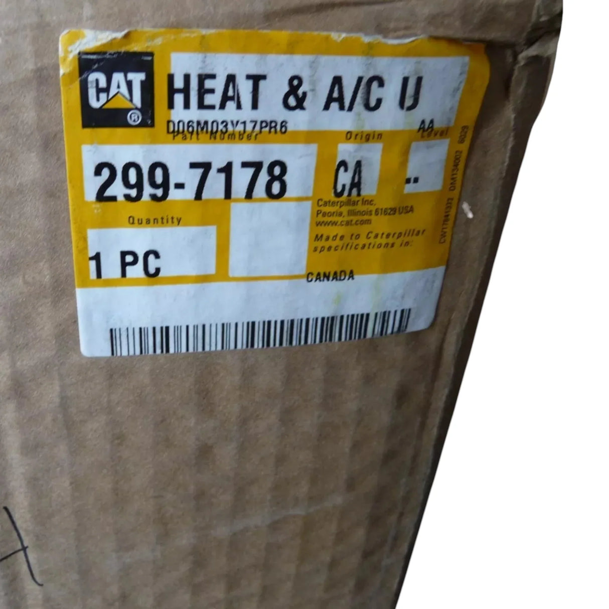 299-7178 CAT Heat & A/C U - Truck To Trailer