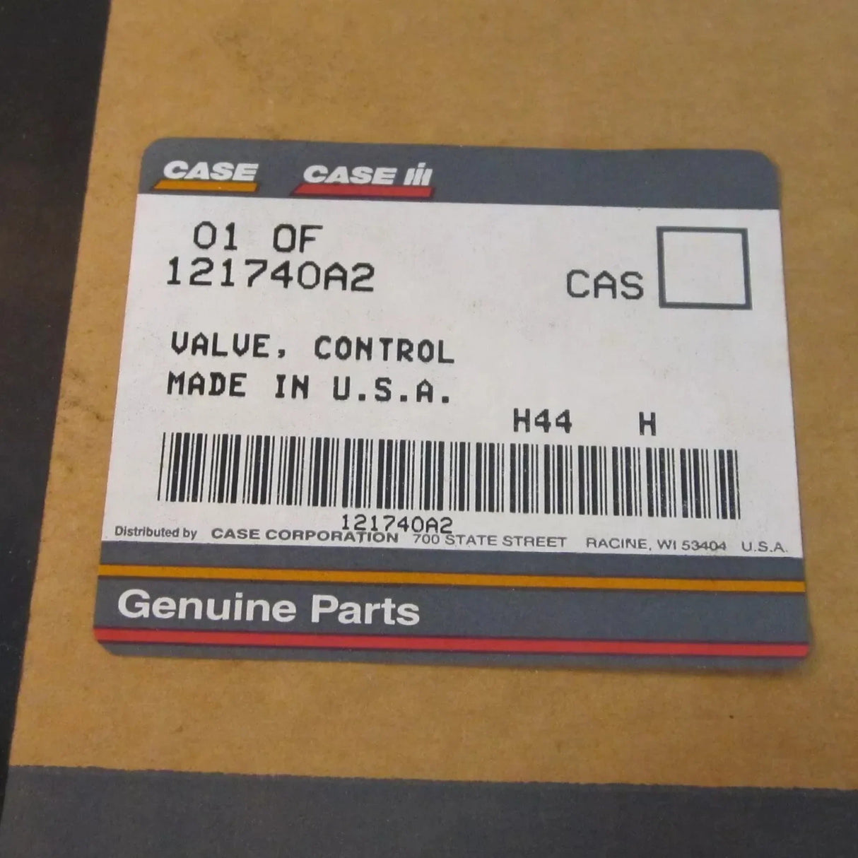 121740A2 Case Valve-Control - Truck To Trailer