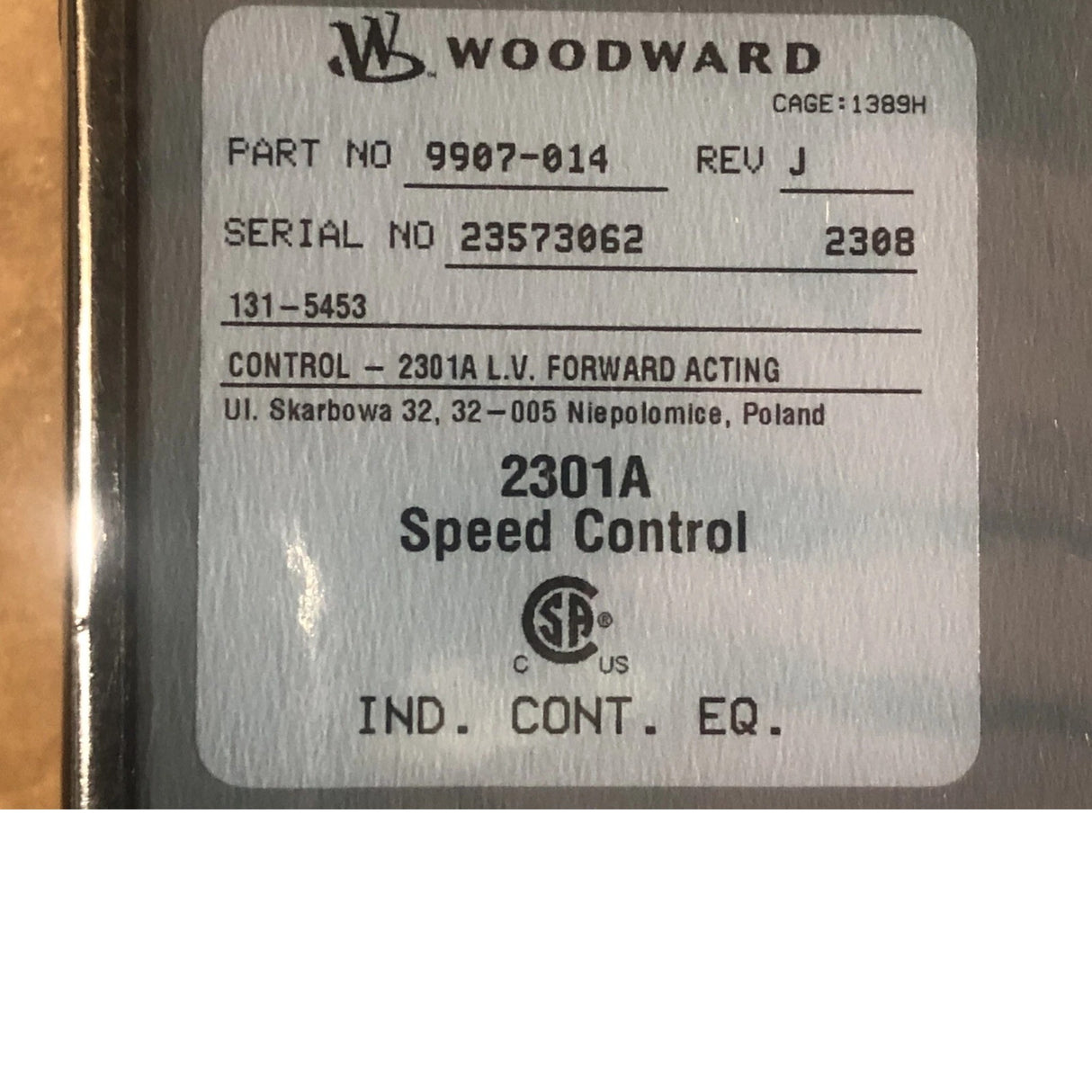 1315453 Genuine CAT Control A