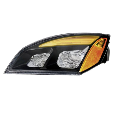 A66-01405-002 Automann Left Black Headlamp Assembly For Freightliner.