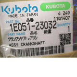 1E051-23032 Kubota Engine Crankshaft B7410D ZD1011 ZD221 GR2120 U15 - Truck To Trailer