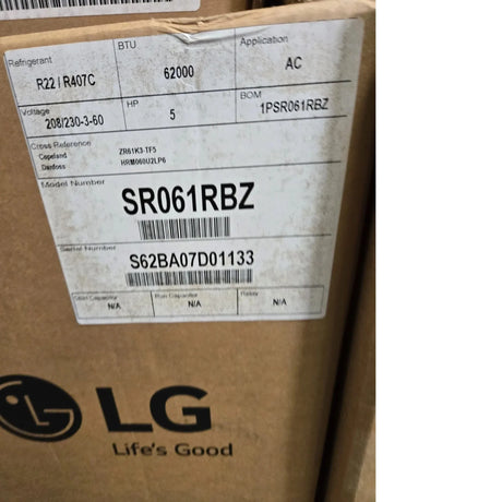 SR061RBZ Genuine LG Scroll Compressor - Truck To Trailer