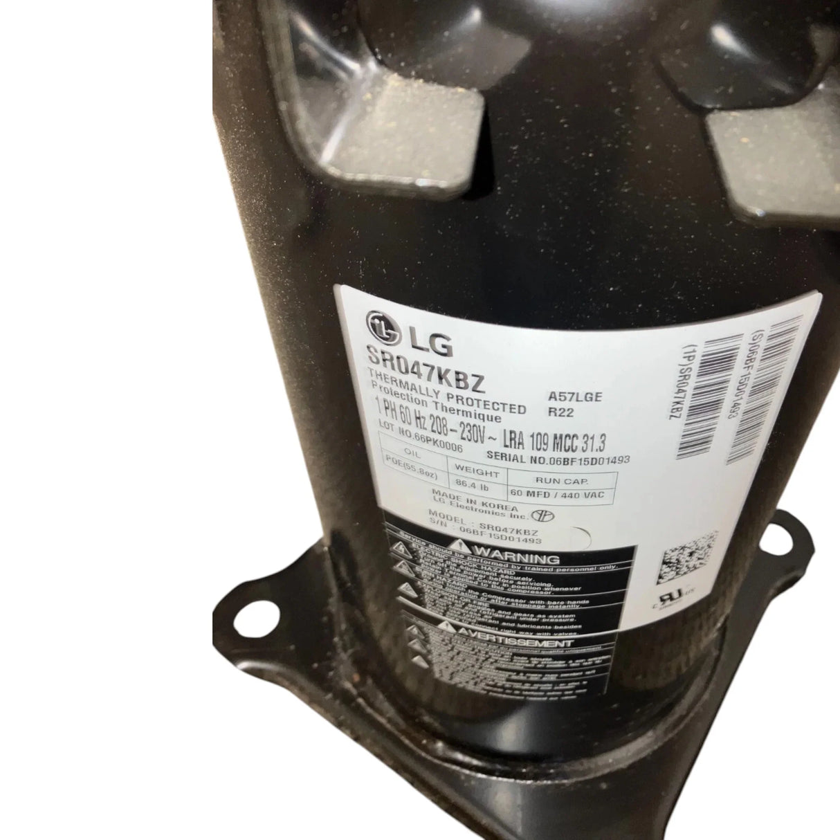 SR047KBZ Genuine LG Scroll Compressor - Truck To Trailer