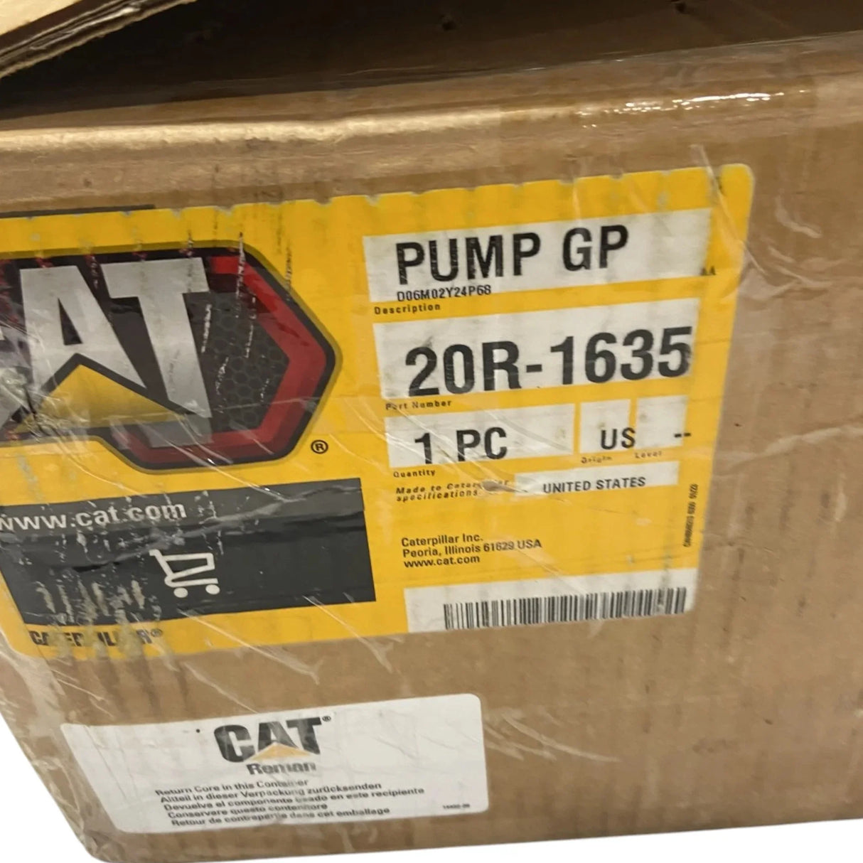 20R-1635 Genuine CAT Reman Unit Injector Hydraulic Pump - Truck To Trailer