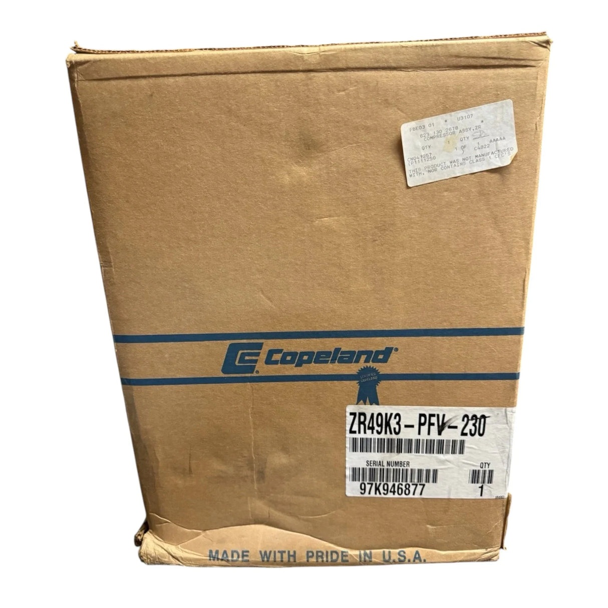ZR49K3-PFV-230 Genuine Copeland Scroll Compressor