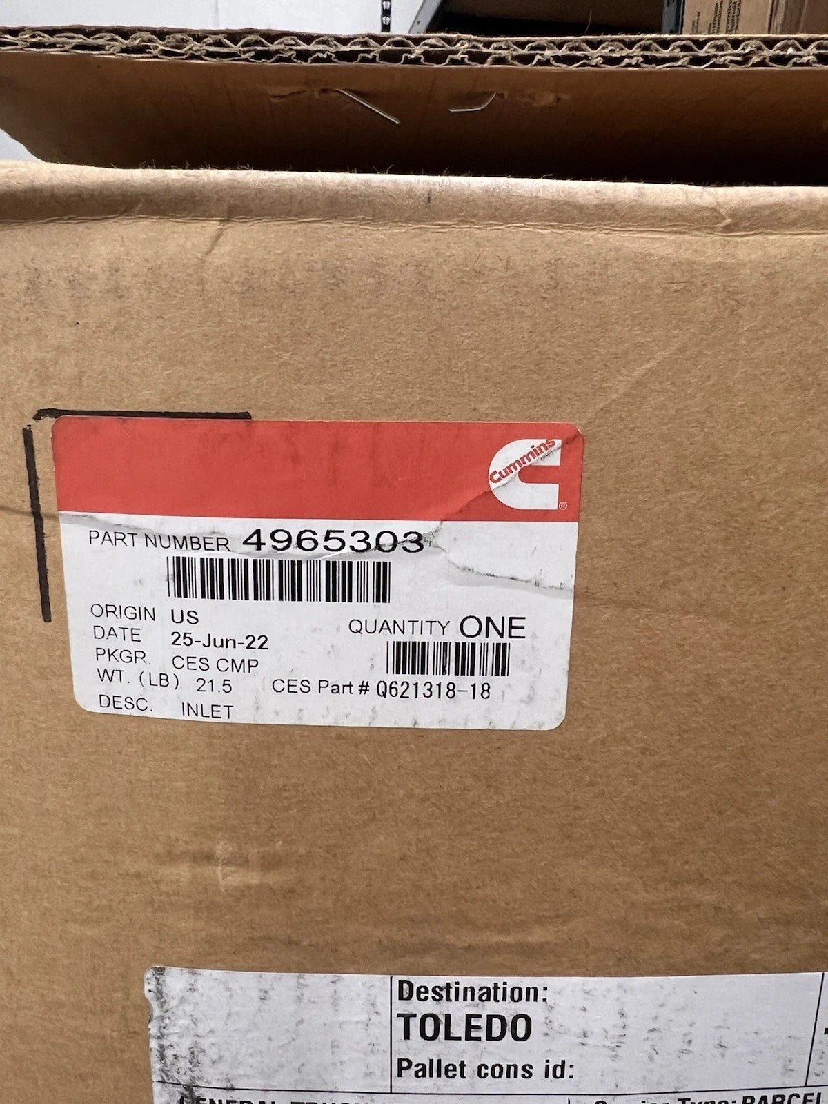 4965303 Cummins Inlet Catalyst Module