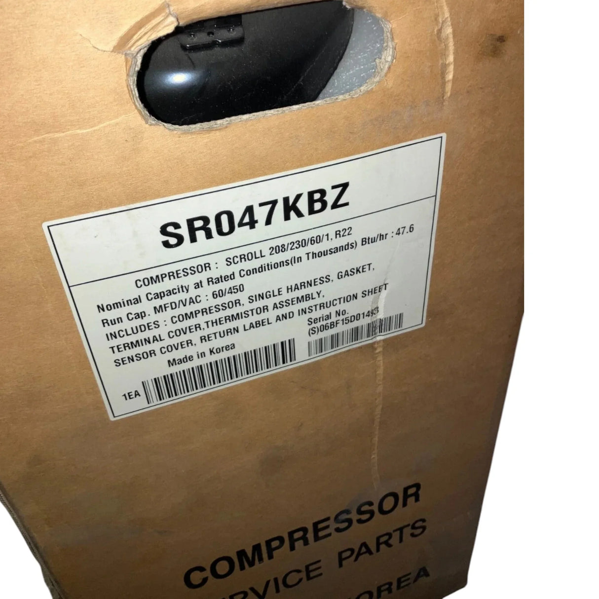 SR047KBZ Genuine LG Scroll Compressor - Truck To Trailer