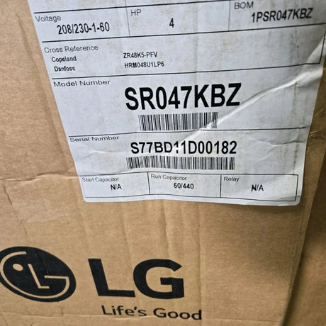 SR047KBZ Genuine LG Scroll Compressor - Truck To Trailer