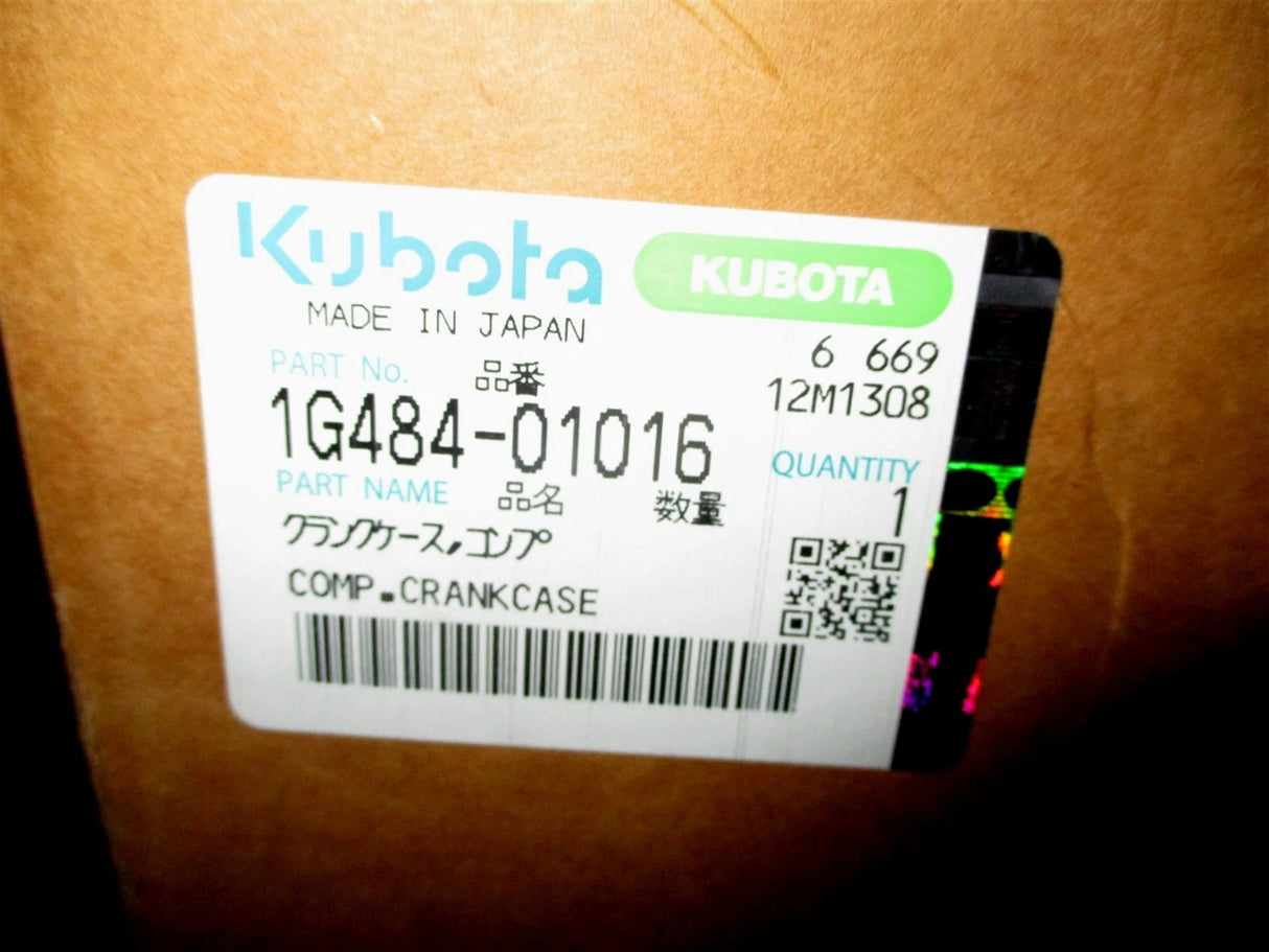 1G484-01016 Genuine Kubota Comp Crankcase