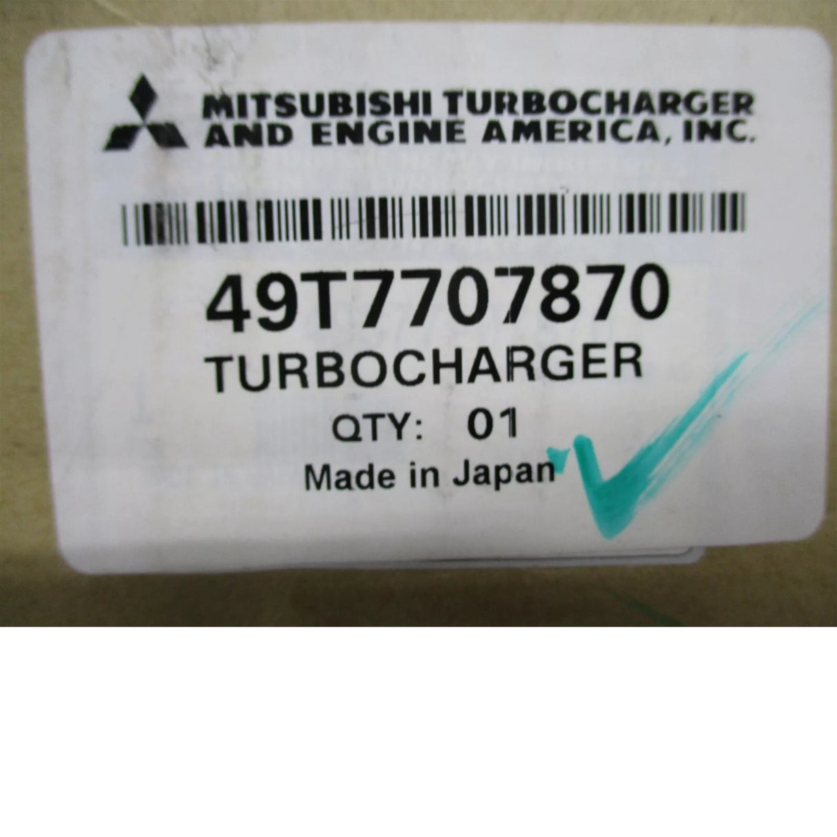49T7707870 Mitsubishi Turbocharger TD04