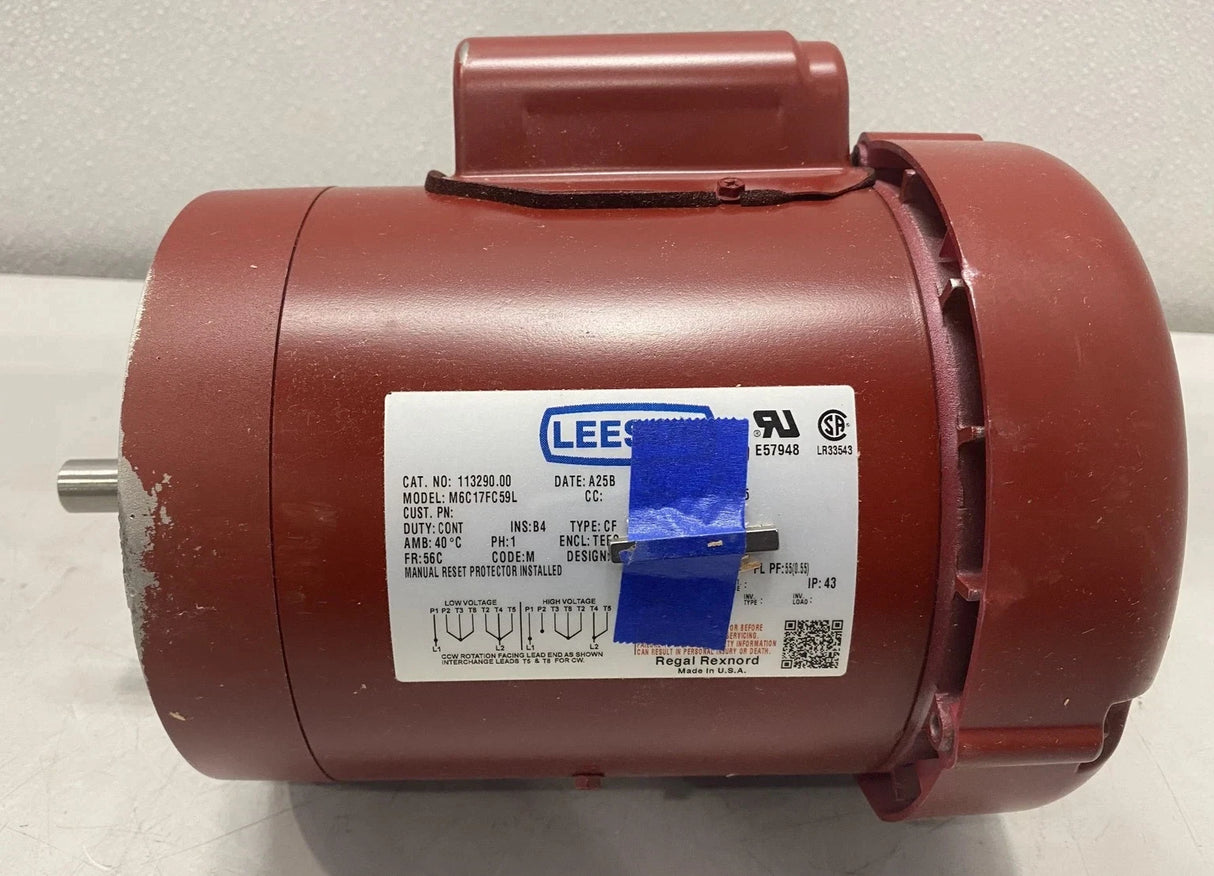 113290.00 Genuine Leeson General Purpose Motor 115/230V