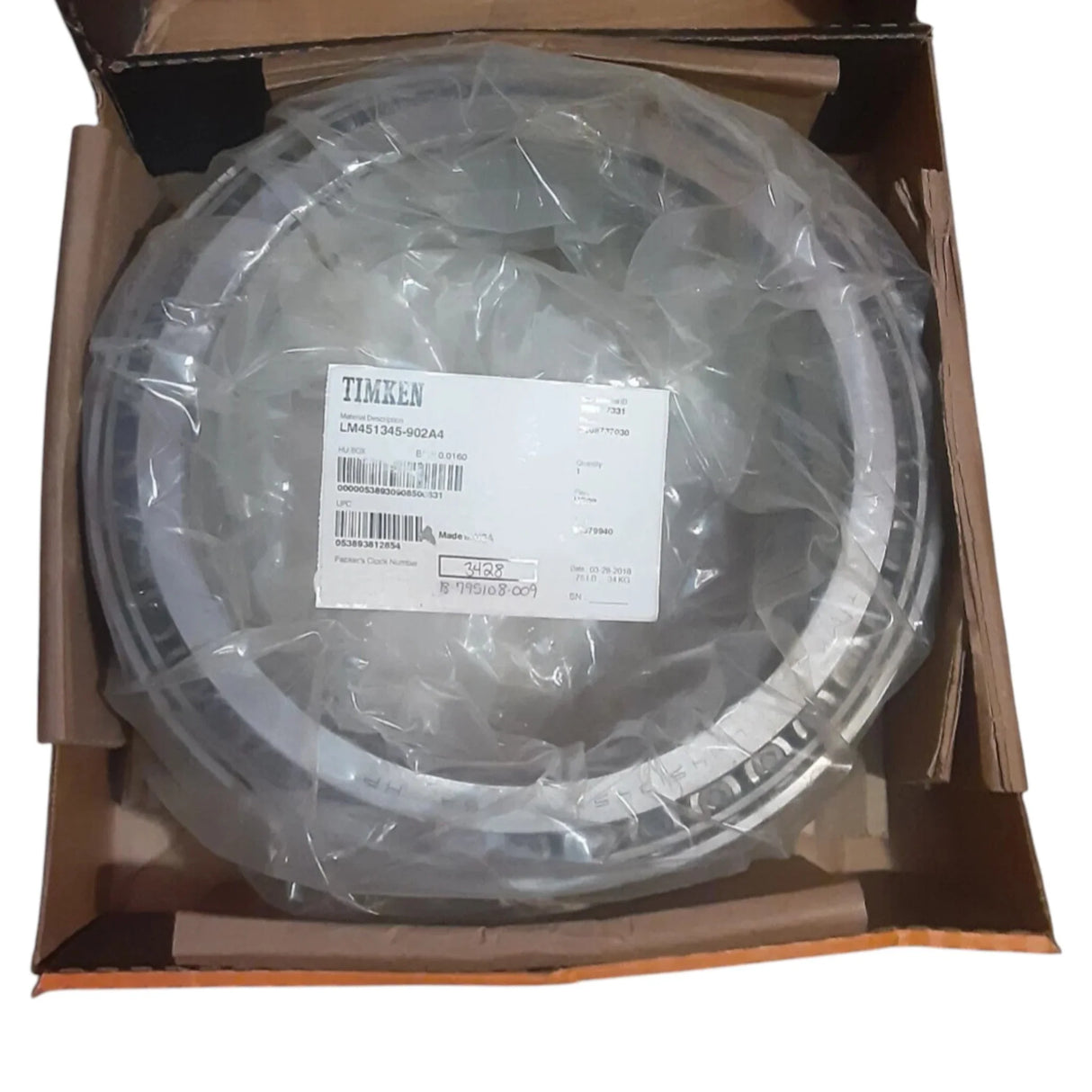 LM451345-902A4 Genuine Timken Tapered Roller Bearing Assembly - Truck To Trailer