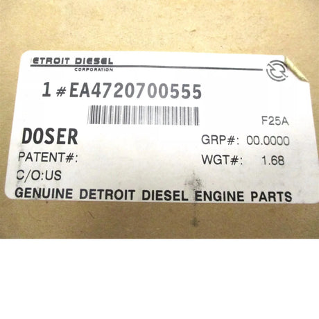 EA4720700555 Detroit Diesel Dosing Unit - Truck To Trailer