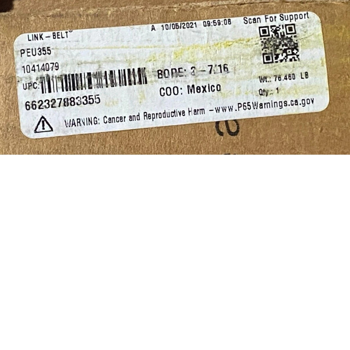 PEU355 Rexnord Pillow Block Ball Bearing Unit - Truck To Trailer