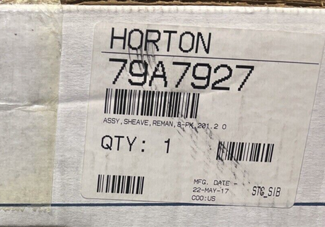 79A7927 Genuine Horton Two Speed Clutch Pack Assembly
