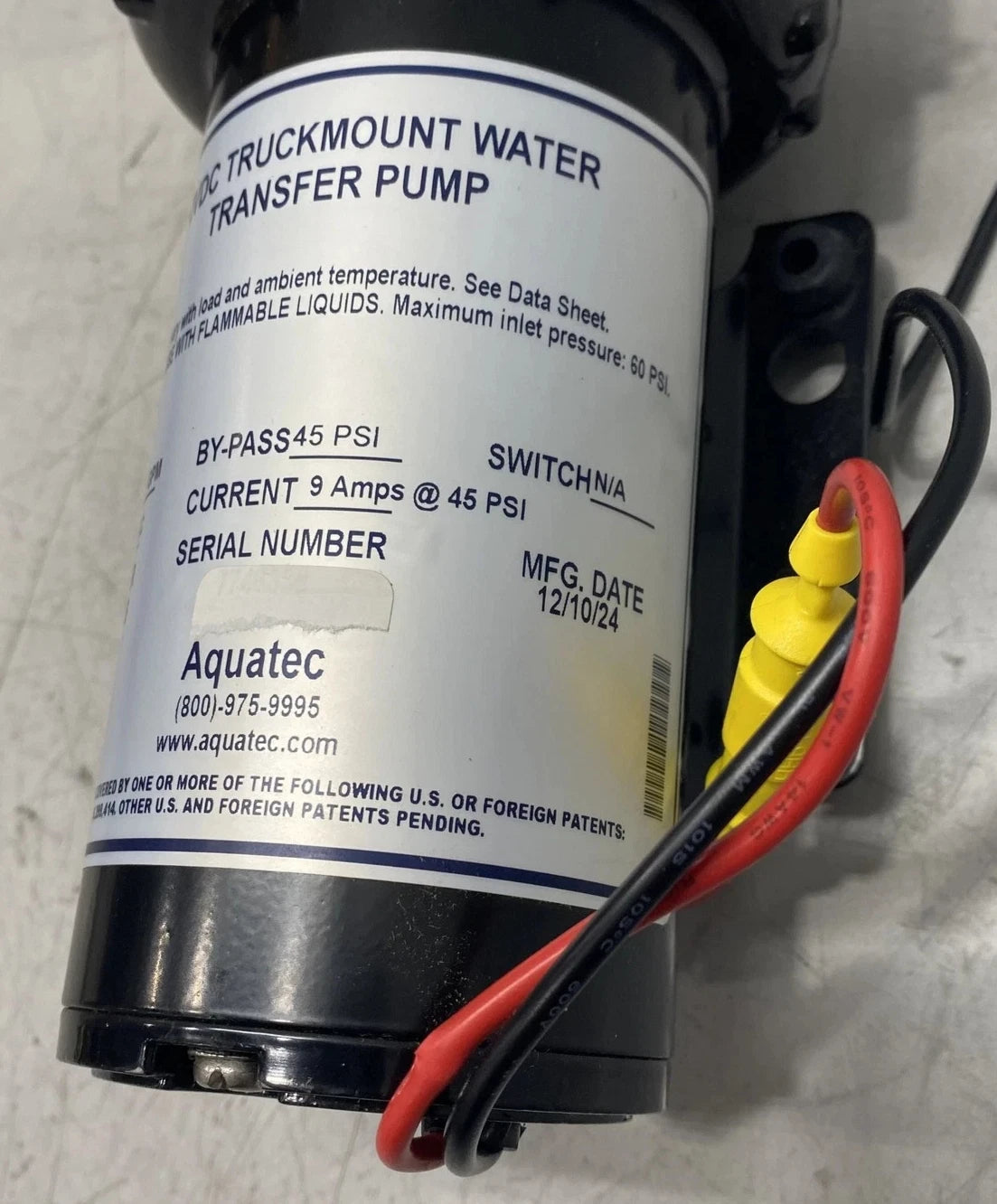 55012C01-M638MS Aquatec Truck Mount Transfer Pump 12V