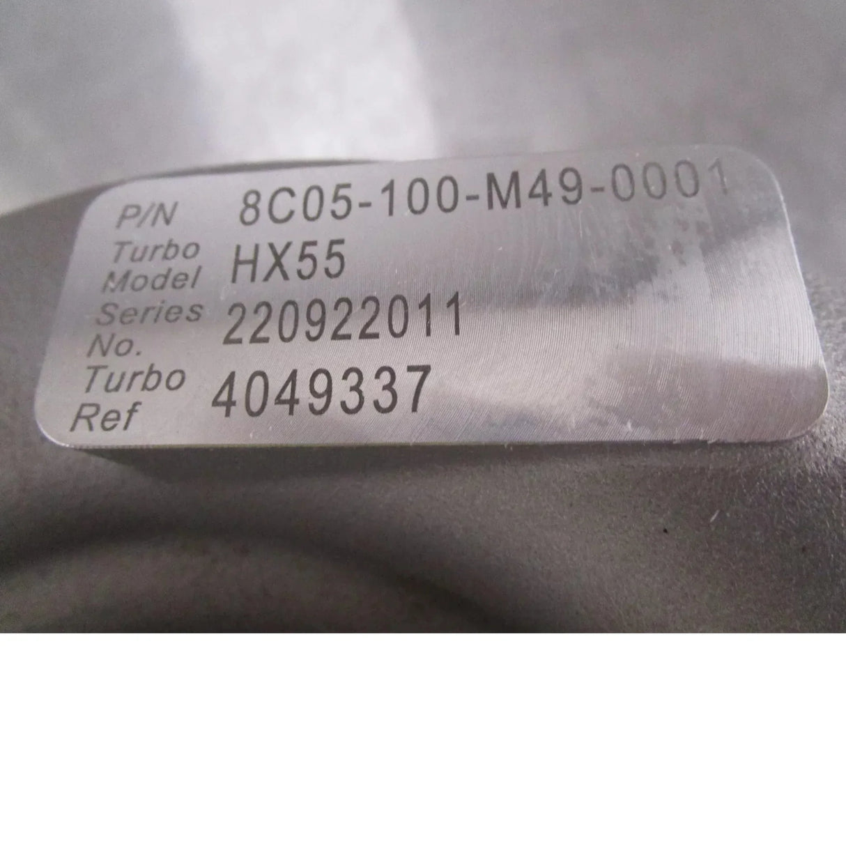 8C05-100-M49-0001 Holset Turbocharger HX55 - Truck To Trailer
