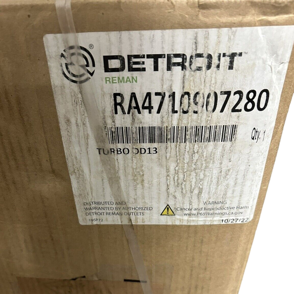 RA4710907280 Genuine Detroit Diesel Turbocharger GHG17